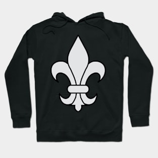 fleur de lis (silver) Hoodie